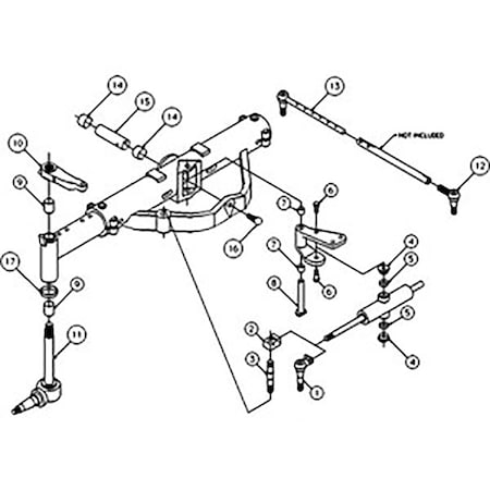 Aftermarket Front Axle Overhaul Kit Fits CaseInternational IH 566 1568 766 966 50291004